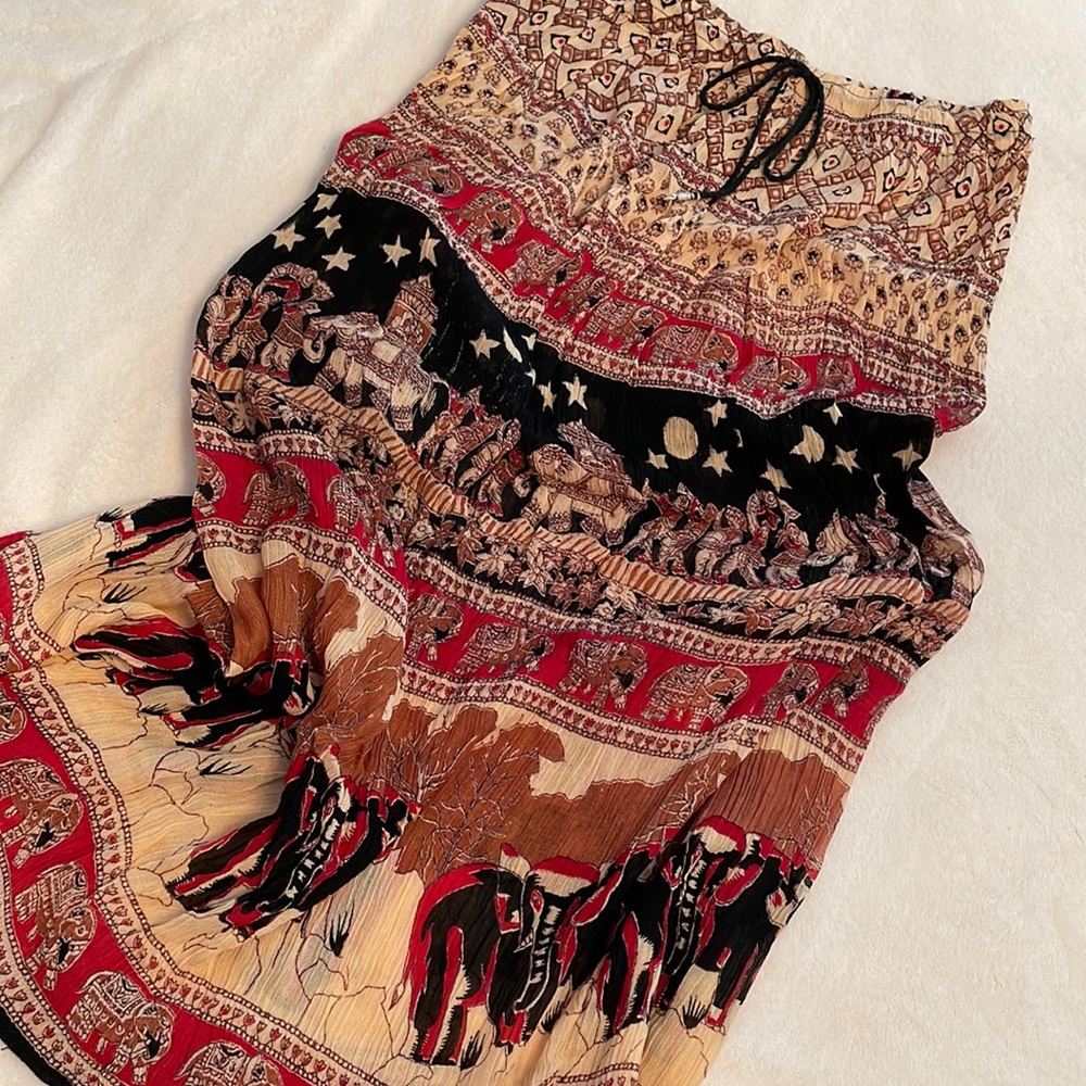 Benjamin International rayon maxi skirt one size